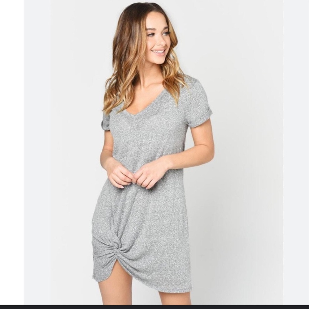 ZSUPPLY TRIBLEND SIDE knot T-Shirt ‎ dress XS